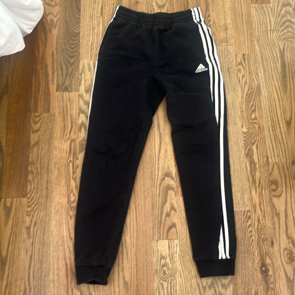 black adidas KIDS sweatpants